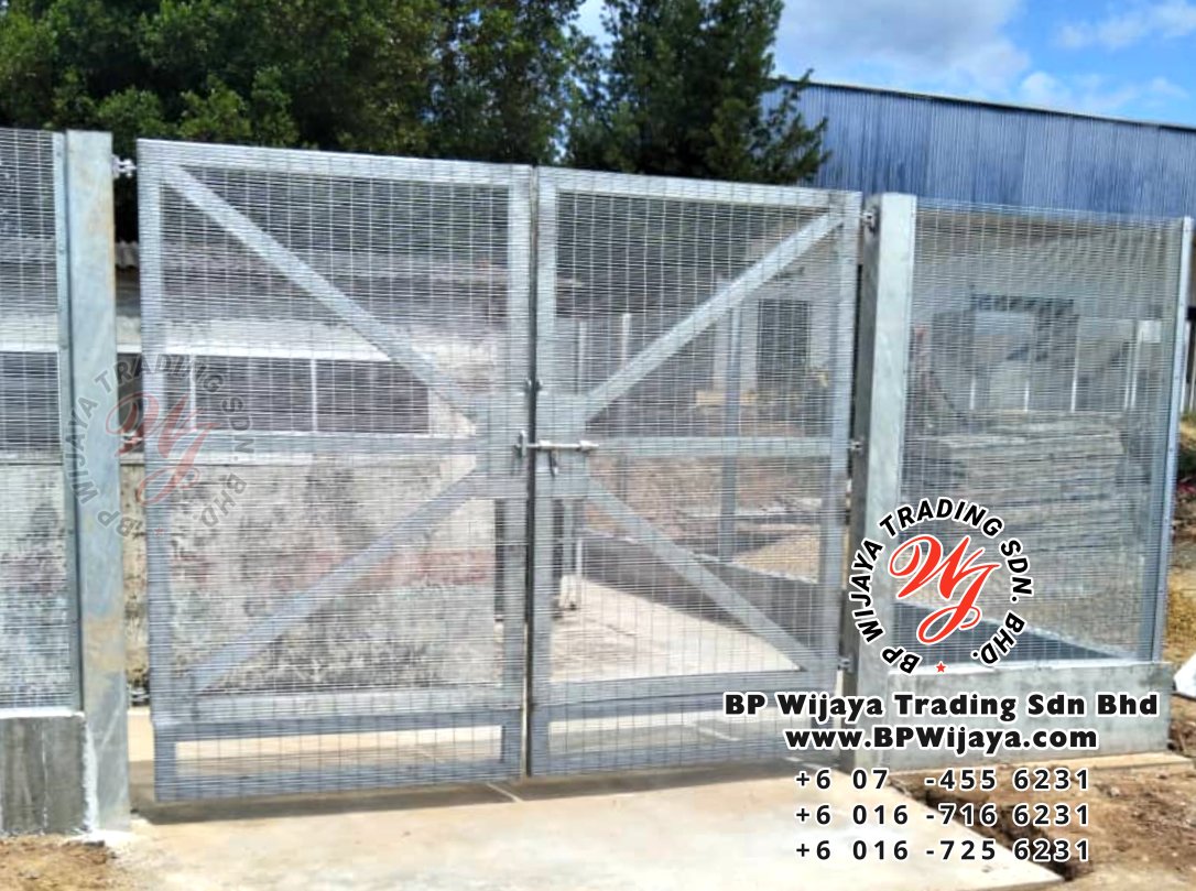 bp wijaya trading sdn bhd security fence project yong peng johor malaysia hotdip galvanized anti climb fence and hotdip anti climb fence gate a004