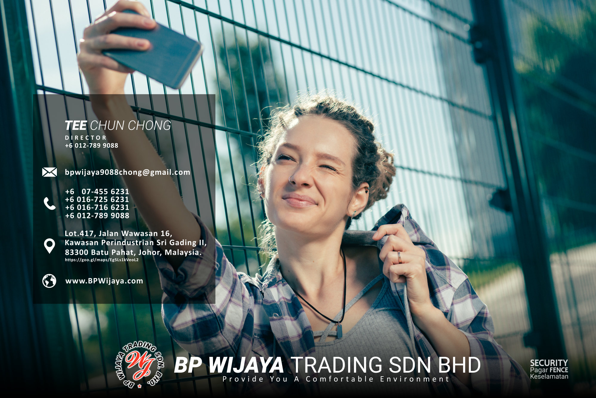 Kuala Lumpur Security Fence Supply we are manufacturer of security fence BP Wijaya Trading Sdn Bhd Safety Fence Building Materials for Housing Construction factory fence house beauty fence A03-004