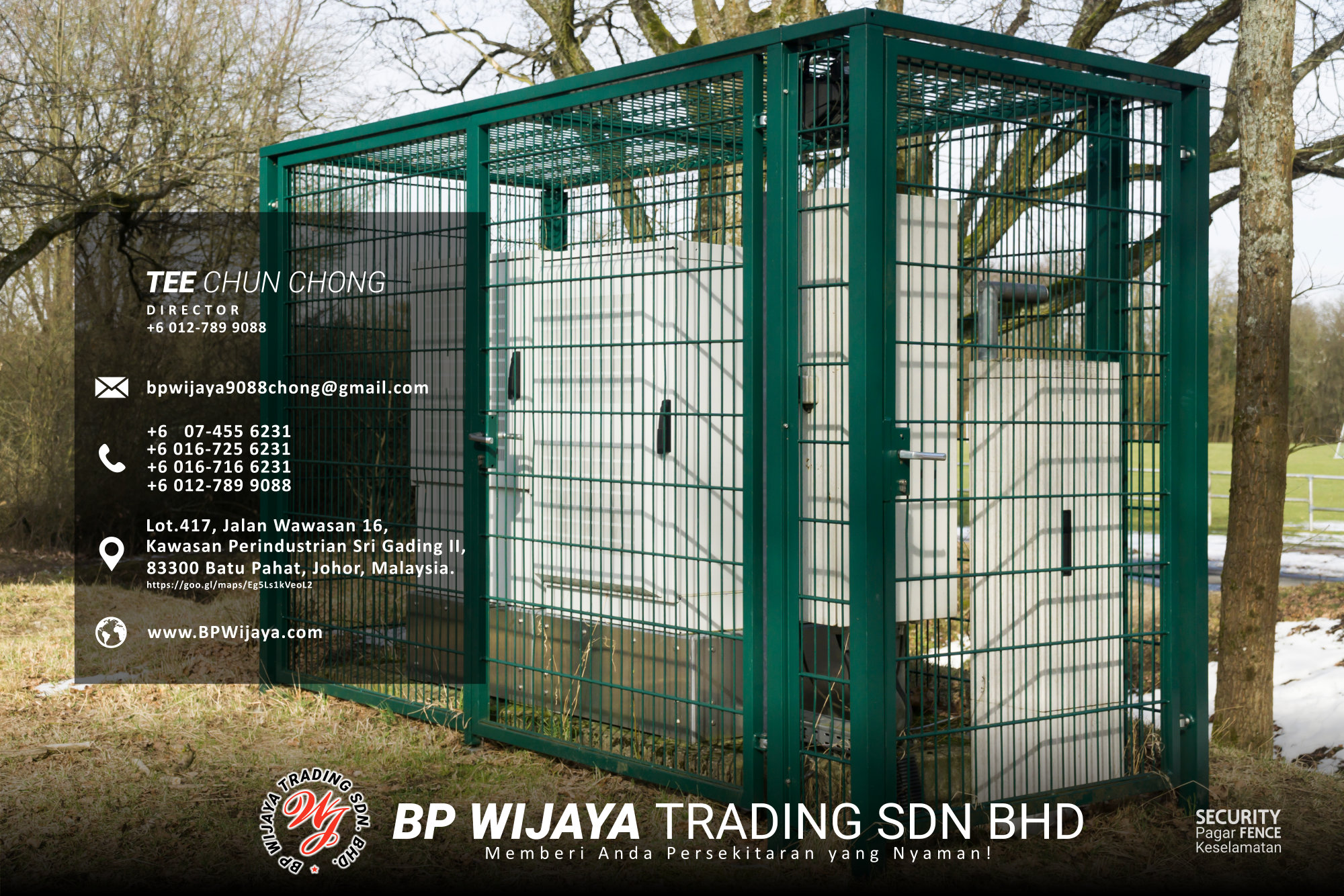 Pembekal Kuala Lumpur Pagar Keselamatan kami merupakan pengilang pagar keselamatan BP Wijaya Trading Sdn Bhd Pagar Taman Pagar Bangunan Pagar Kilang Pagar Rumah Pemborong Pagar Keselamatan A03-018