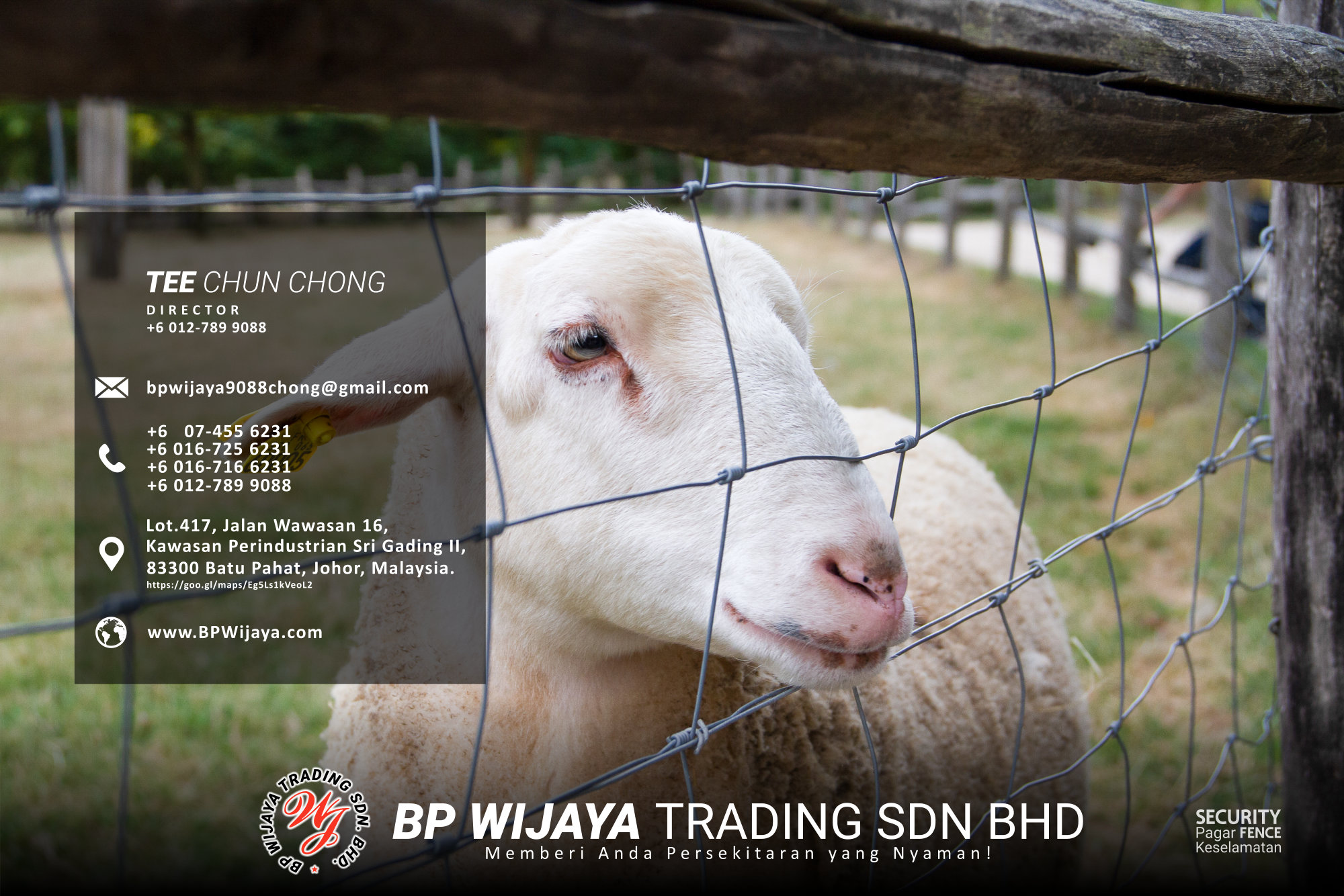 Pembekal Kuala Lumpur Pagar Keselamatan kami merupakan pengilang pagar keselamatan BP Wijaya Trading Sdn Bhd Pagar Taman Pagar Bangunan Pagar Kilang Pagar Rumah Pemborong Pagar Keselamatan A03-021