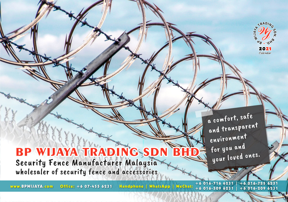 Calendar 2021 BP Wijaya Trading Security Fence Manufacturer Malaysia wholesaler of security fence and accessories Malaysia Kuala Lumpur Johor A02