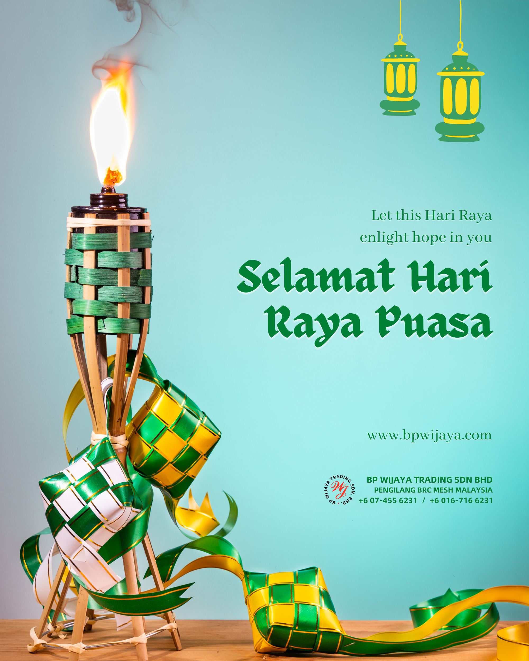 Selamat Hari Raya Puasa Pengilang BRC Mesh Kuala Lumpur Selangor BP WIJAYA TRADING SDN BHD Pengilang BRC Mesh Selangor Sabah Sarawak Malaysia Mengeluar Jaring Dawai dan Aksesori di Malaysia