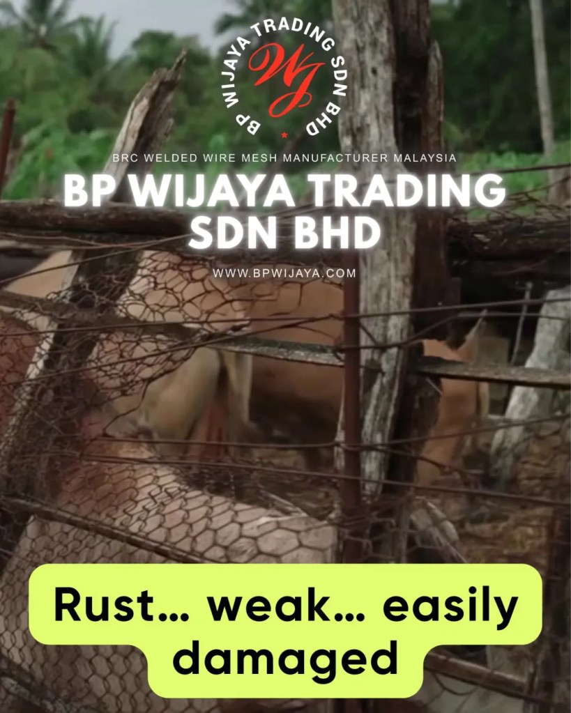 Galvanised GripLock Garden Fence Malaysia for Farms and Livestock - Durable Cattle Farm Fence Malaysia - BP Wijaya Trading Sdn Bhd 02