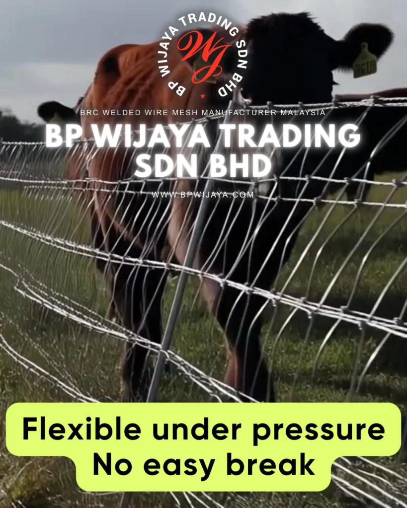 Galvanised GripLock Garden Fence Malaysia for Farms and Livestock - Durable Cattle Farm Fence Malaysia - BP Wijaya Trading Sdn Bhd 05
