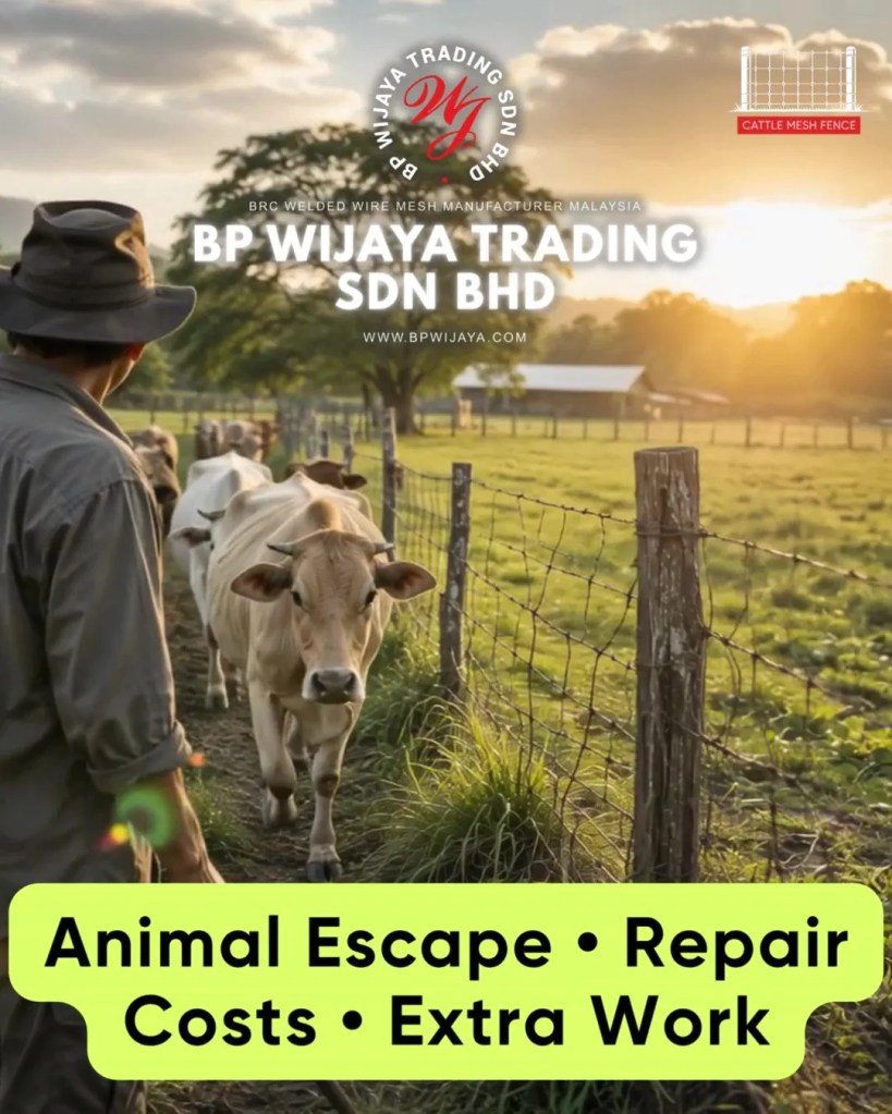 Cattle Mesh Fence Solutions for Farms in Negeri Sembilan - Trusted Farm Fence Supplier Negeri Sembilan - BP Wijaya Trading Sdn Bhd A04