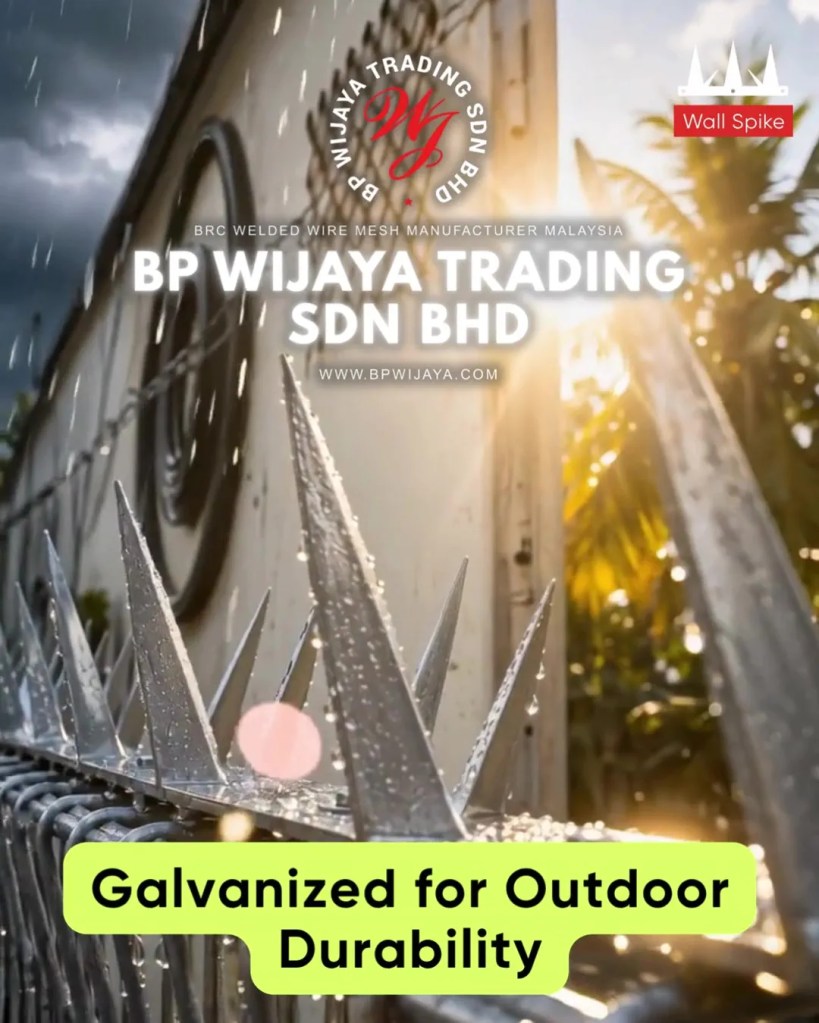 Galvanized Wall Spike Malaysia - Fence Thorn Nail and Gate Thorn Nail for Commercial and Industrial and Residential Security - BP Wijaya Trading Sdn Bhd A08