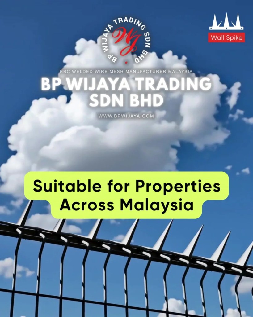 Galvanized Wall Spike Malaysia - Fence Thorn Nail and Gate Thorn Nail for Commercial and Industrial and Residential Security - BP Wijaya Trading Sdn Bhd A10