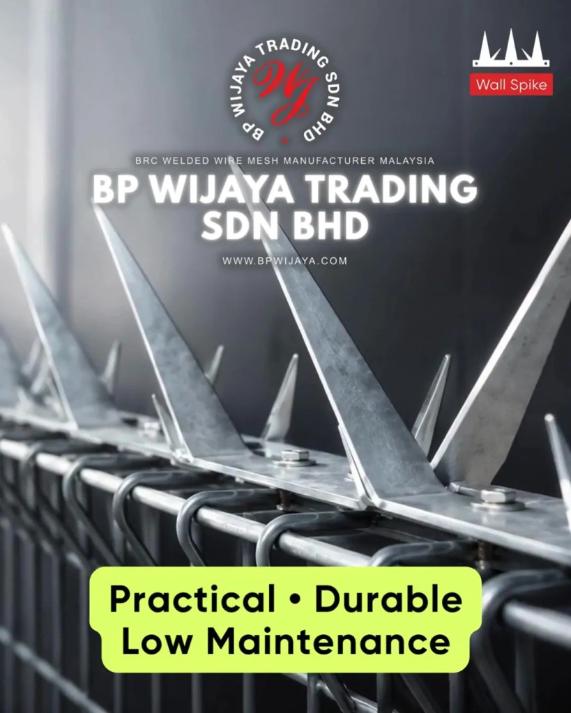 Galvanized Wall Spike Malaysia - Fence Thorn Nail and Gate Thorn Nail for Commercial and Industrial and Residential Security - BP Wijaya Trading Sdn Bhd A13