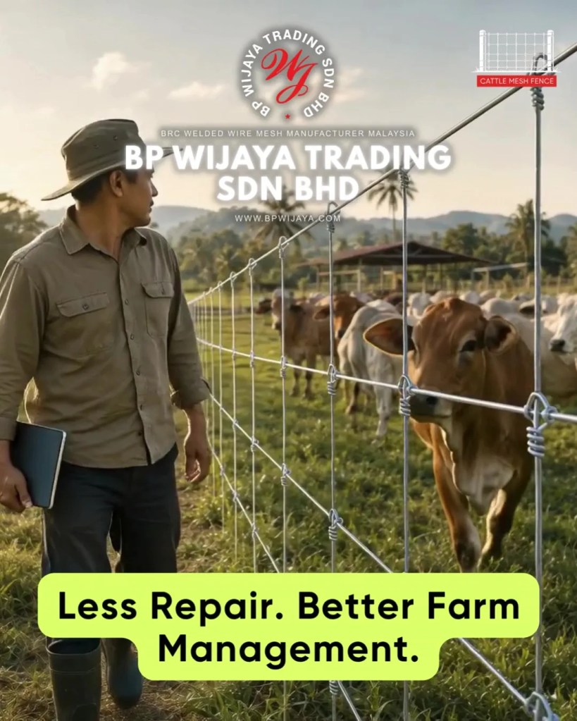 Grip Lock Cattle Fence Supplier for Kuala Lumpur and Selangor - Heavy Duty Farm and Livestock Fencing - BP Wijaya Trading Sdn Bhd 012