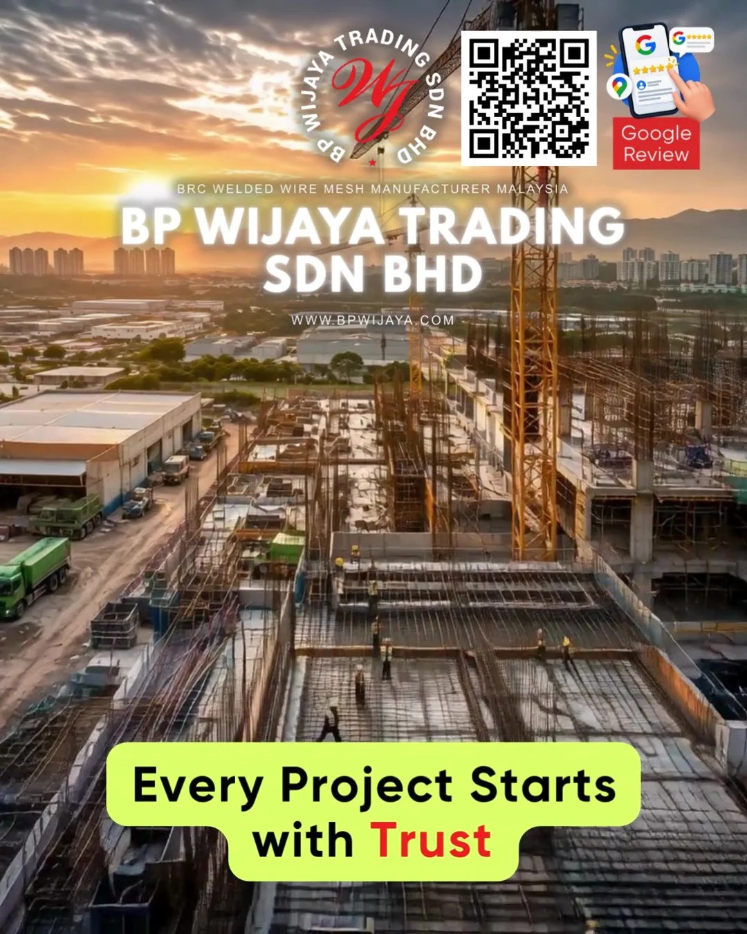 Share Your Experience with a Google Review - BP Wijaya Trading Sdn Bhd - BRC Welded Wire Mesh Manufacturer Malaysia A02
