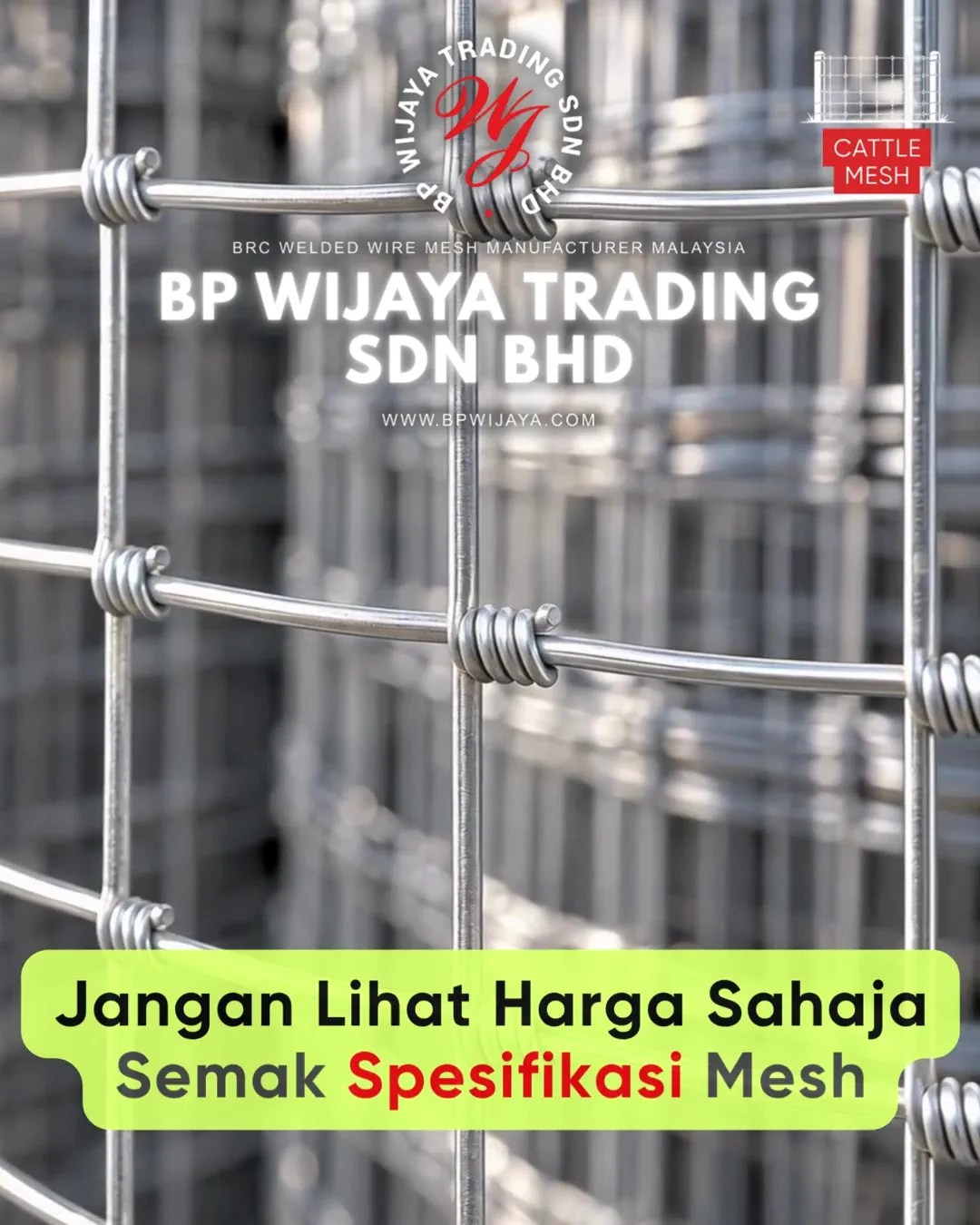 Cara Memilih Cattle Mesh untuk Ladang Ternakan di Johor - Cattle Mesh Malaysia - BP Wijaya Trading Sdn Bhd B04