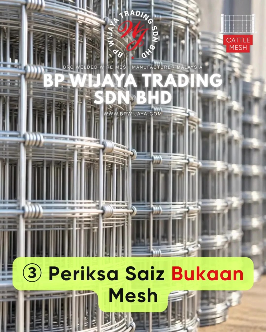 Cara Memilih Cattle Mesh untuk Ladang Ternakan di Johor - Cattle Mesh Malaysia - BP Wijaya Trading Sdn Bhd B07