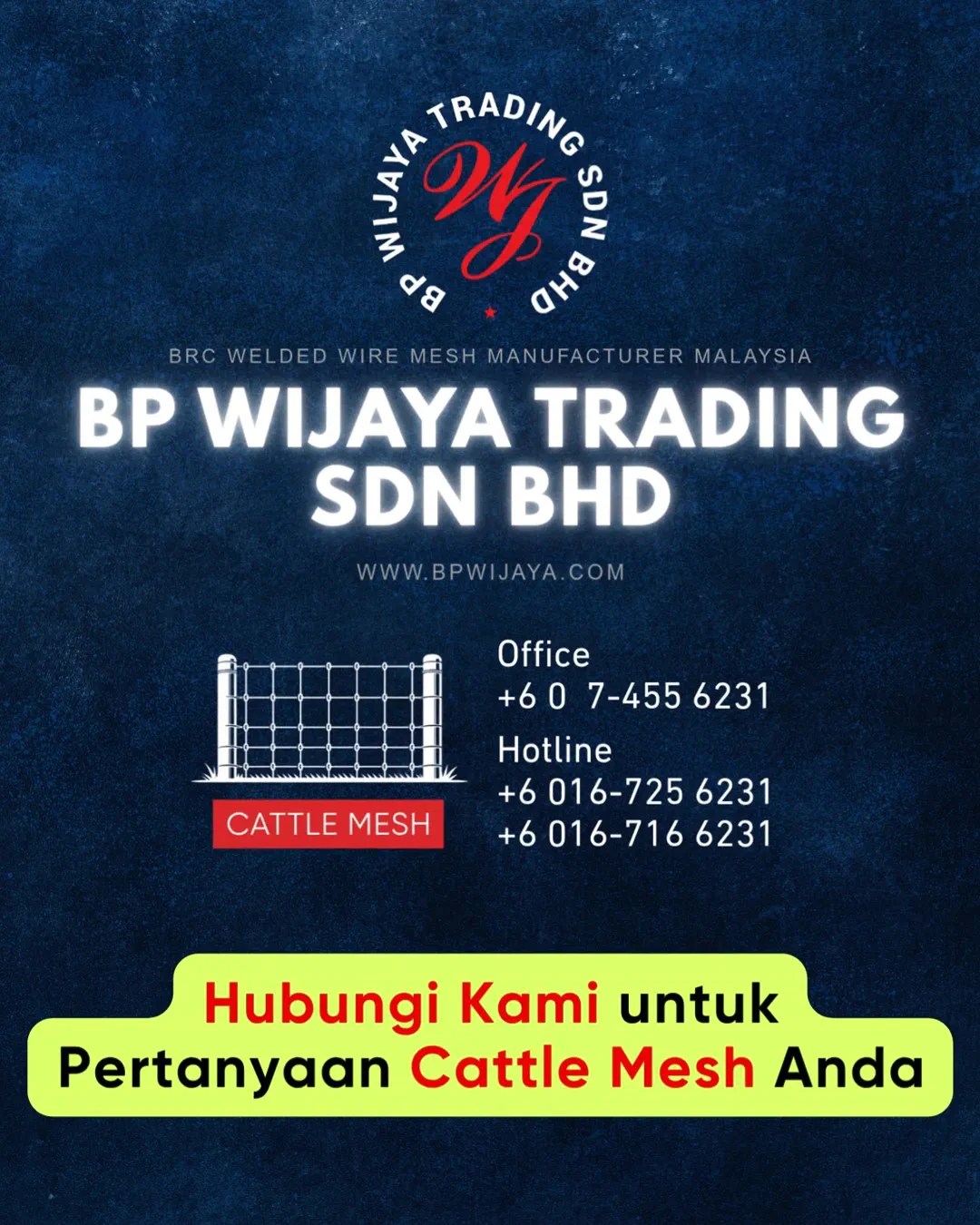 Cara Memilih Cattle Mesh untuk Ladang Ternakan di Johor - Cattle Mesh Malaysia - BP Wijaya Trading Sdn Bhd B16