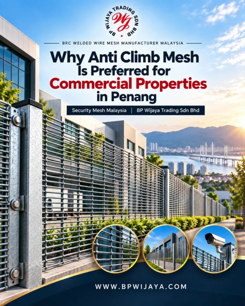 Why Anti Climb Mesh Is Preferred for Commercial Properties in Penang - Security Mesh Malaysia - BP Wijaya Trading Sdn Bhd 01