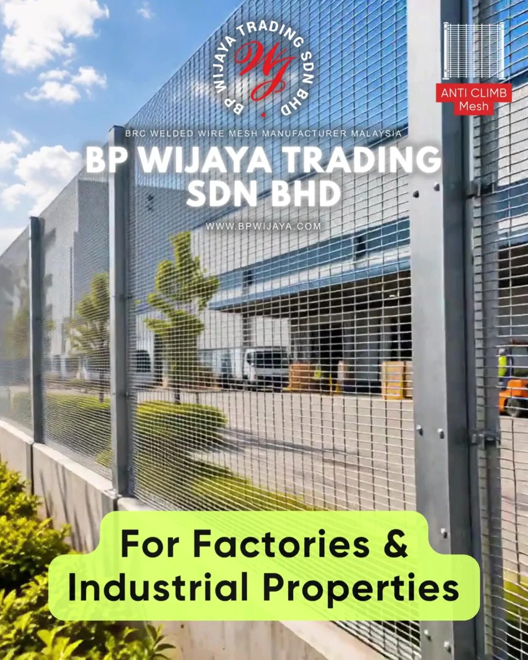 Why Anti Climb Mesh Is Preferred for Commercial Properties in Penang - Security Mesh Malaysia - BP Wijaya Trading Sdn Bhd 07