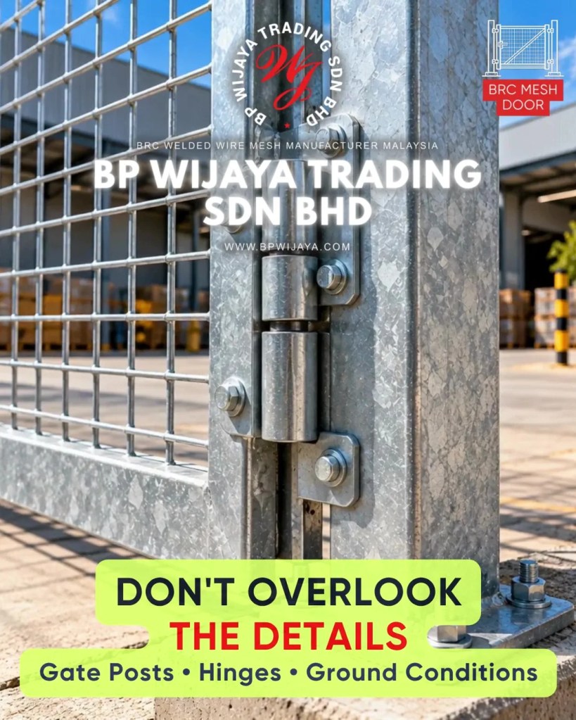 How to Choose the Right Mesh Gate for Industrial and Commercial Premises in Penang - BP Wijaya Trading Sdn Bhd - Mesh Door Pulau Pinang A12