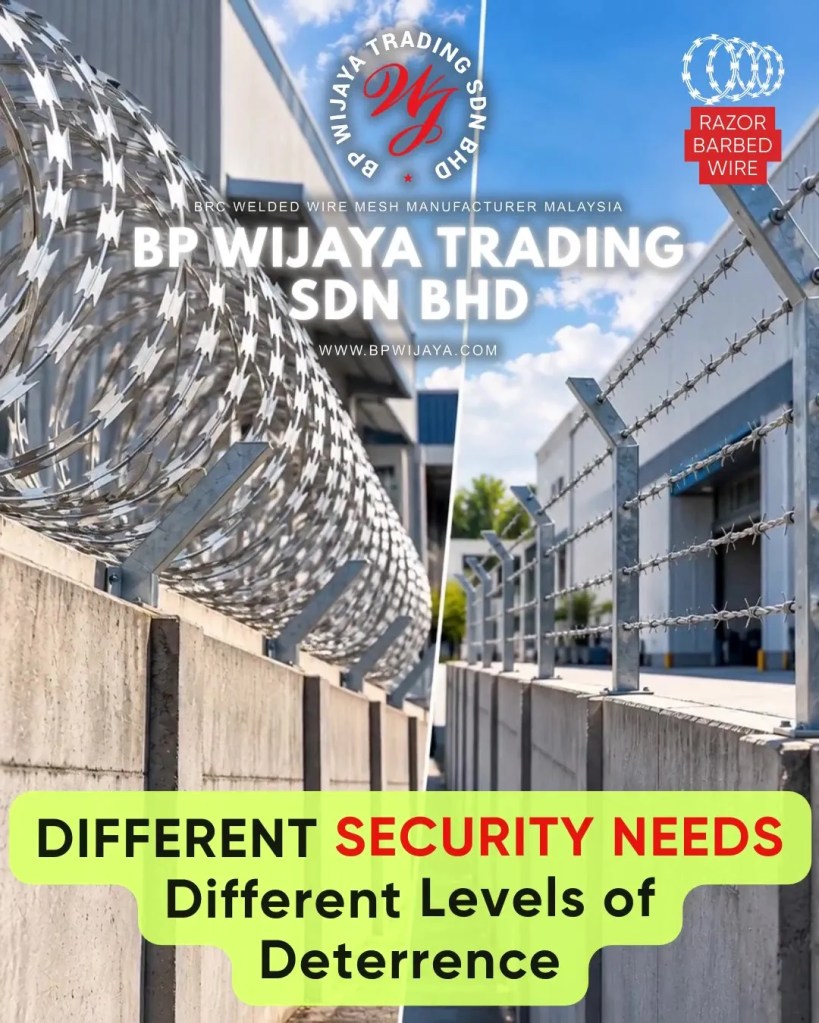 Razor Barbed Wire vs Barbed Wire - Which Security Mesh Is Better for Your Property in Kuala Lumpur - BP Wijaya Trading Sdn Bhd A07